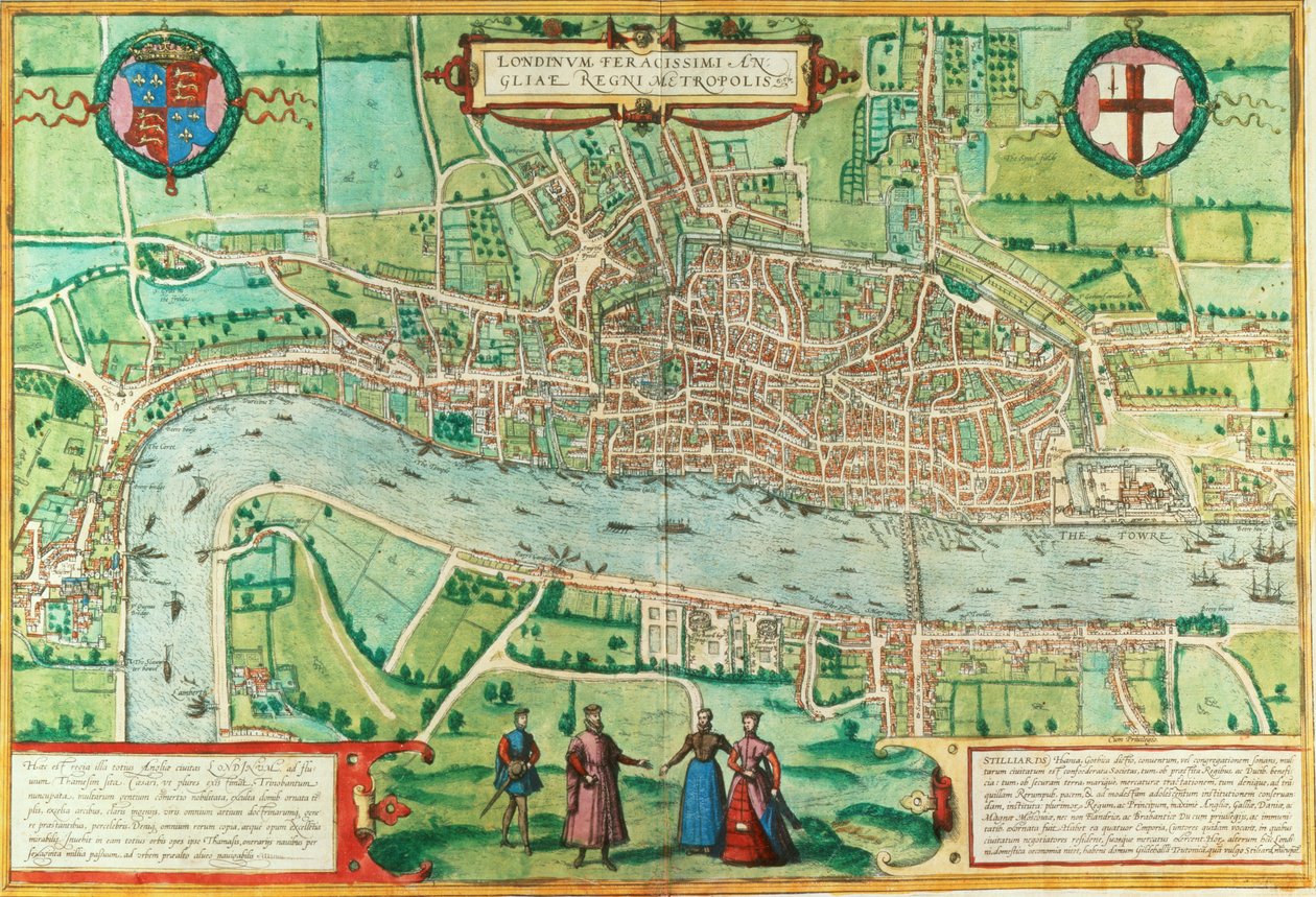 Carte de Londres, de 