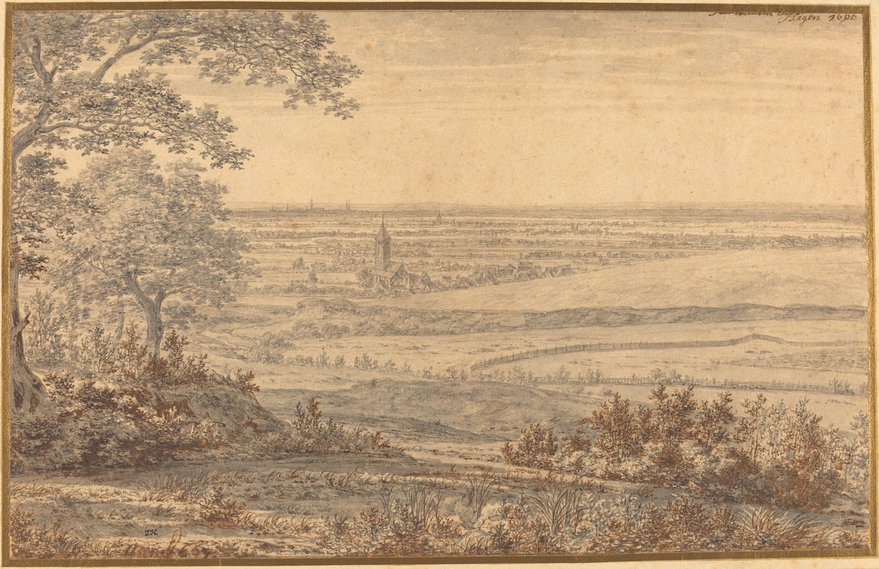 Paysage étendu vu du bord d