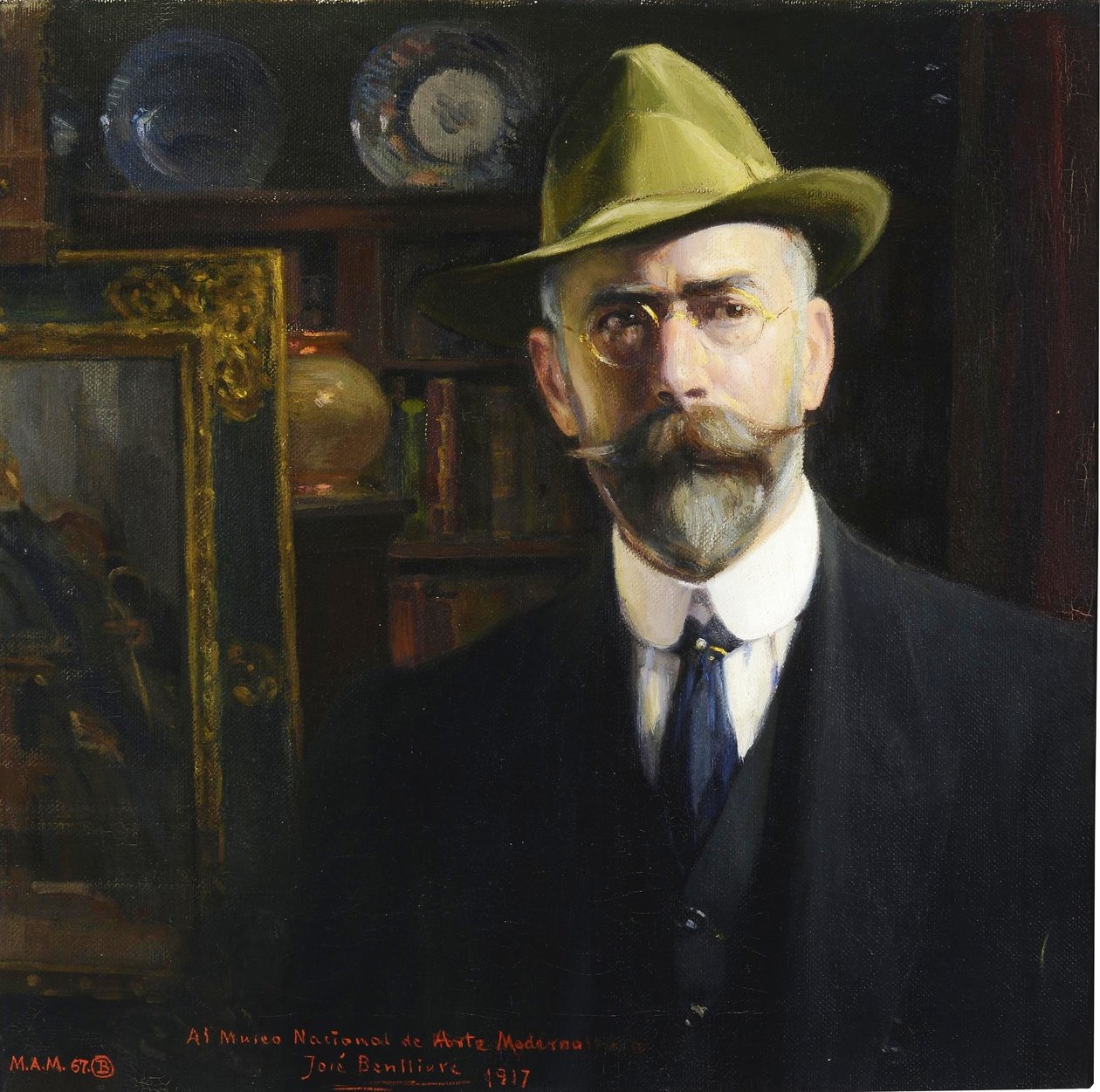 Espagnol :  Autorretrato Autoportrait - Jose Benlliure y Gil
