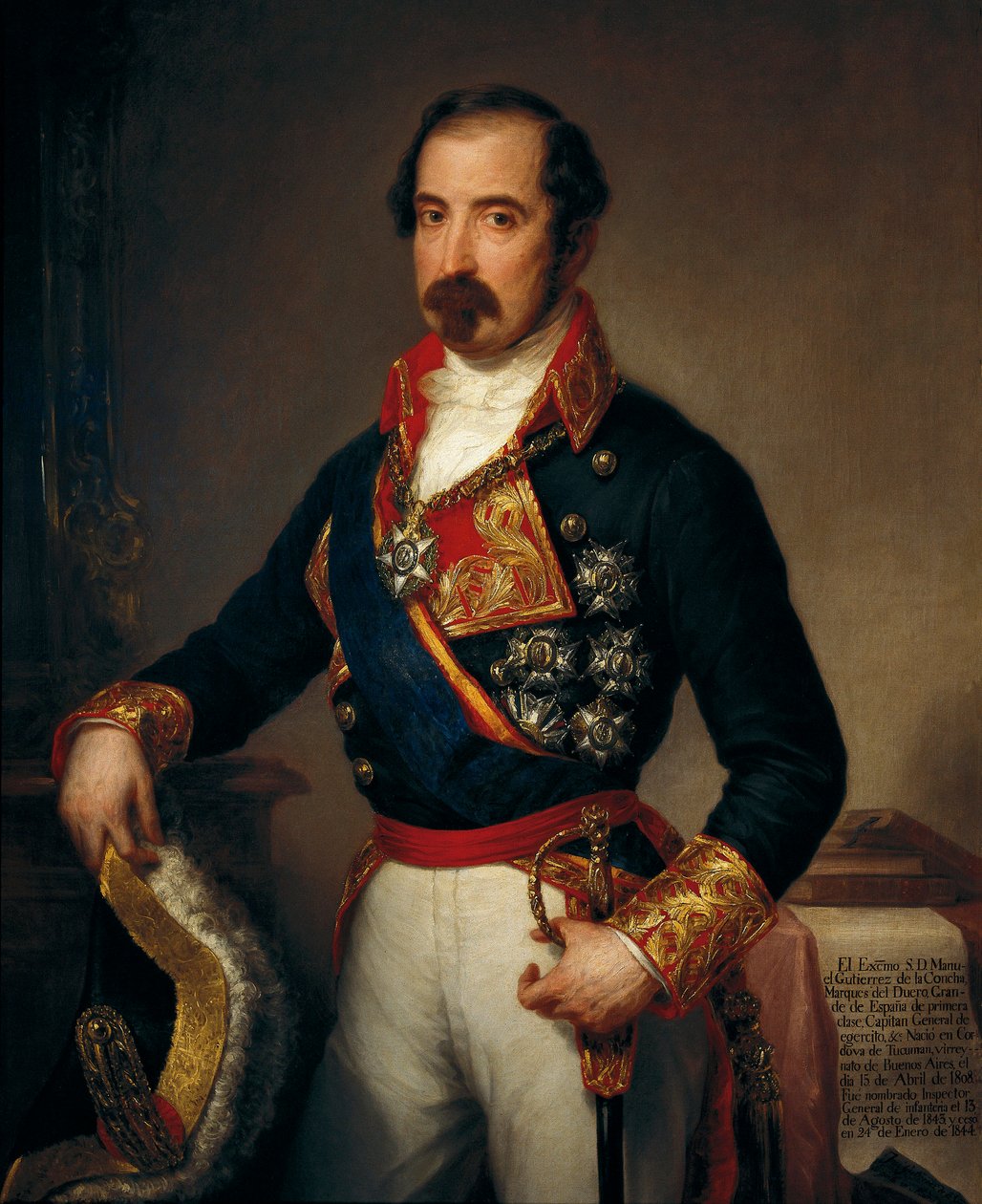 Portrait de Manuel Gutierrez de la Concha y Irigoyen (1808-1874), Marquis del Duero - José Gutiérrez de la Vega