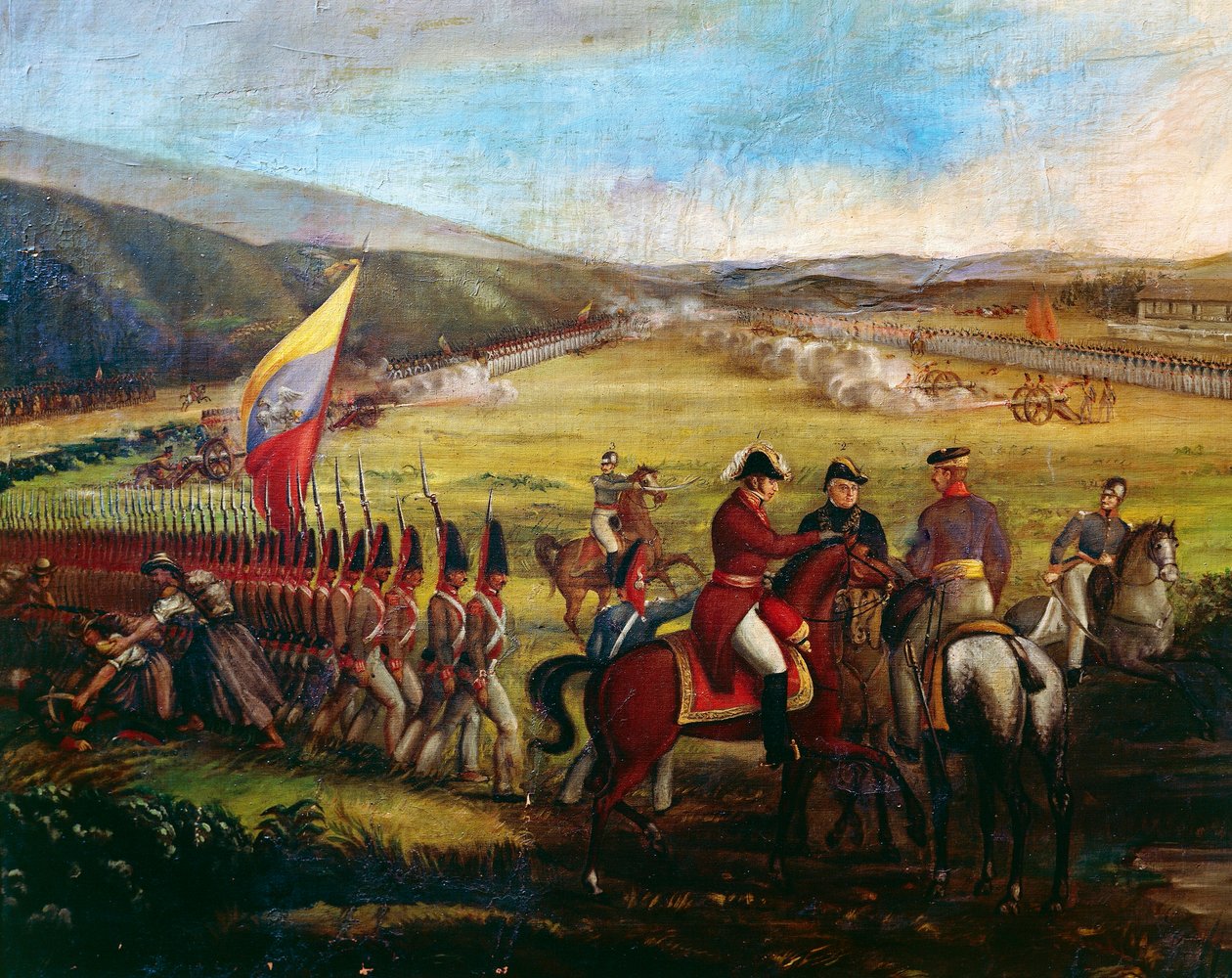 Les troupes du général Narino, compagnon de Bolivar, lors de la bataille de Calibio, peinture de Jose Maria Espinosa (1796-1883). Colombie - José María Espinosa Prieto