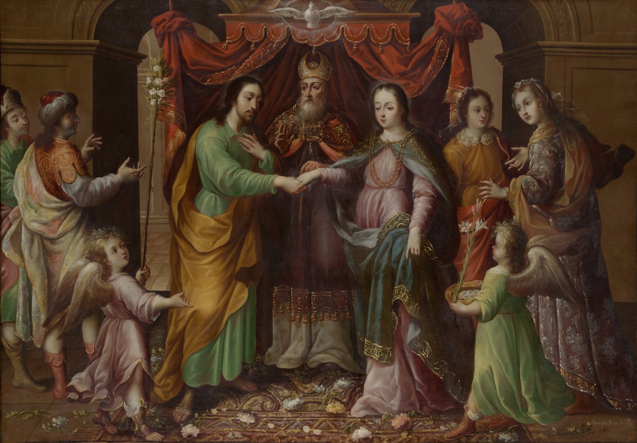 Le Mariage de la Vierge, vers 1690 - José Sánchez