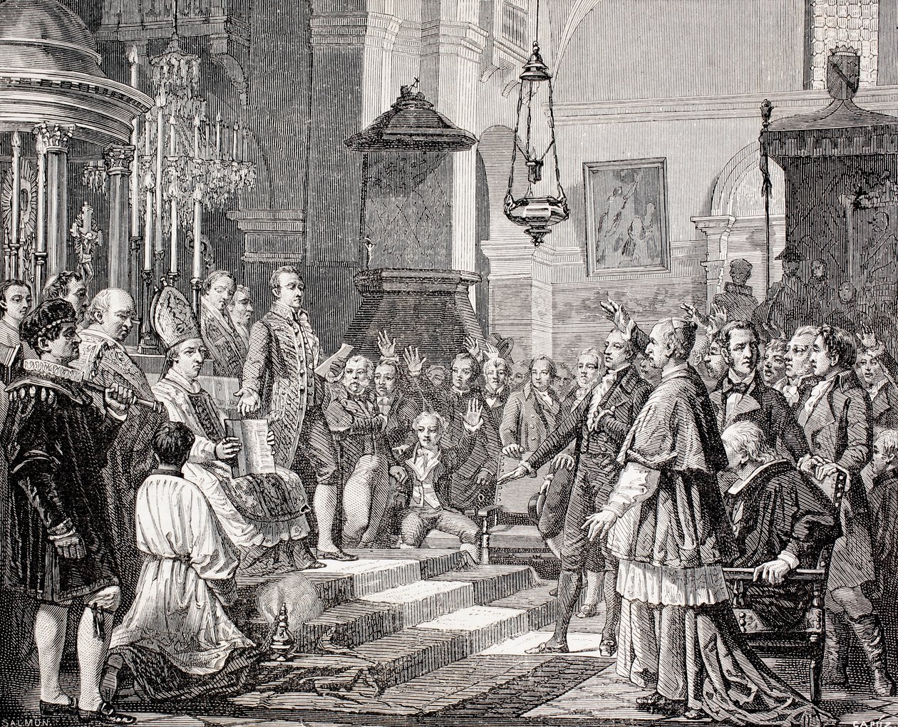 Prestation de serment des députés lors de la séance d