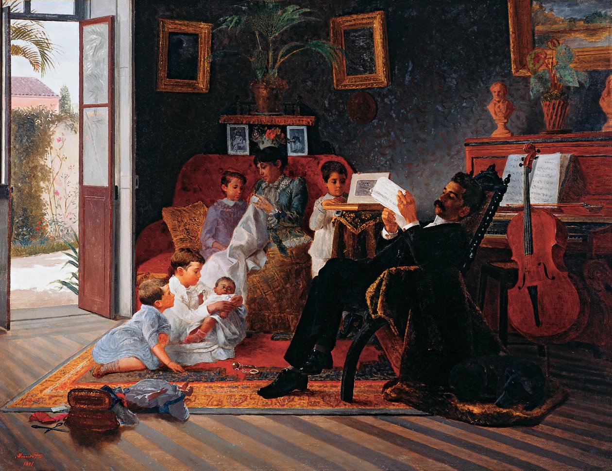 Scène de la famille Adolfo Pintos - Jose Ferraz Almeida de Junior
