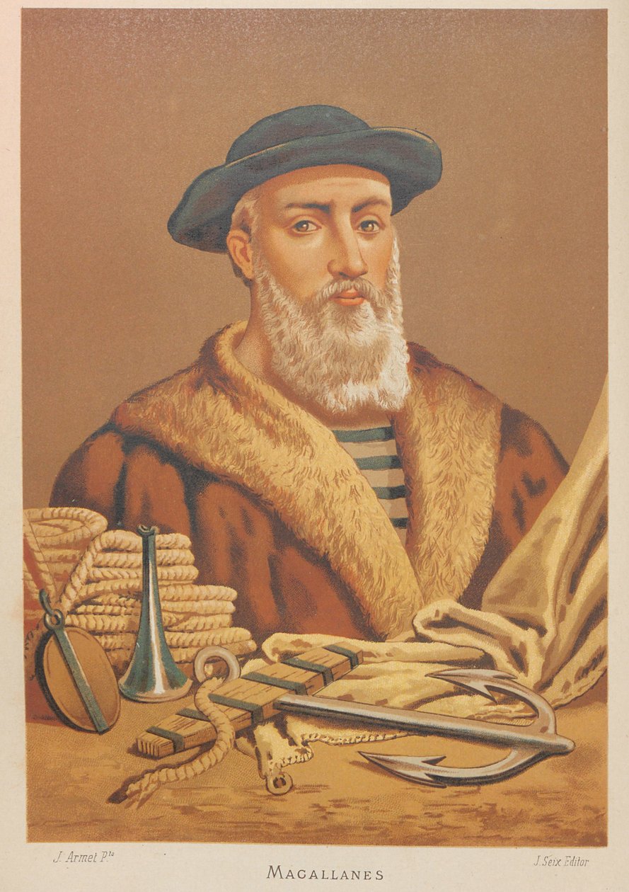 Portrait de Ferdinand Magellan 1470-1521, 1879 - Jose Armet Portanell