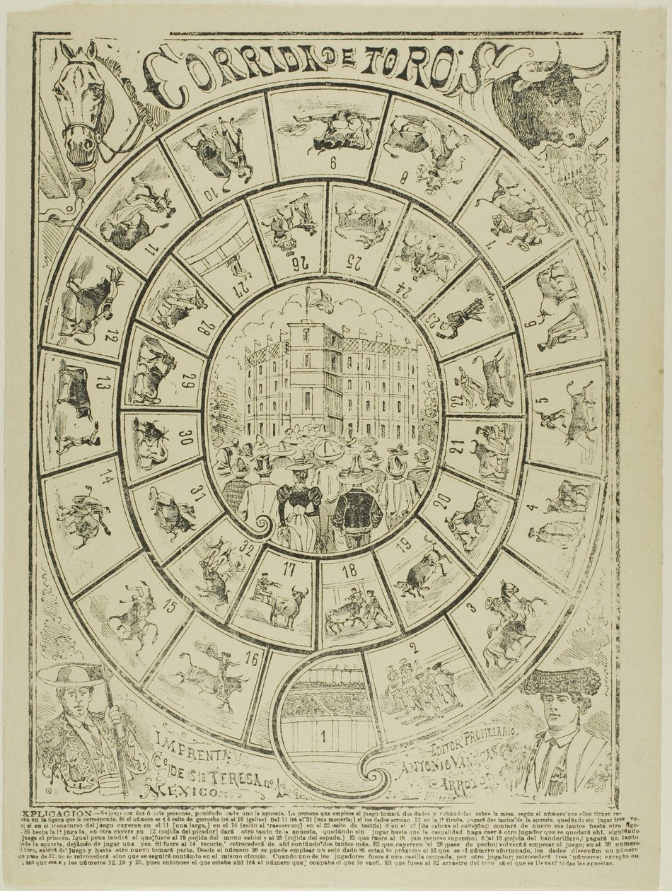 Jeu de dés à la corrida - José Guadalupe Posada