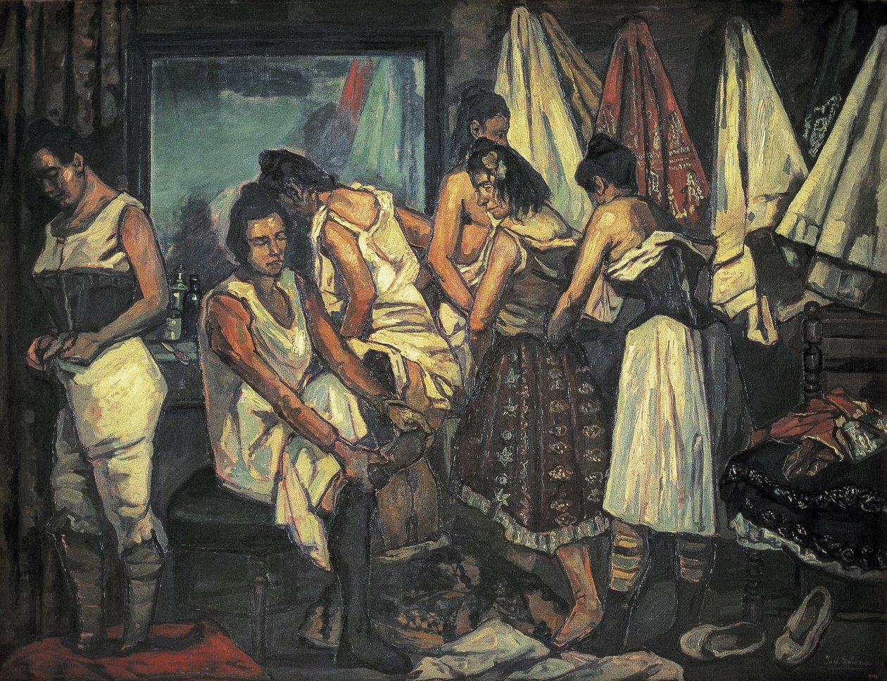 GUTIERREZ SOLANA, Jose (1886-1945). Les Filles de Chœur. 1925 - Jose Gutierrez Solana