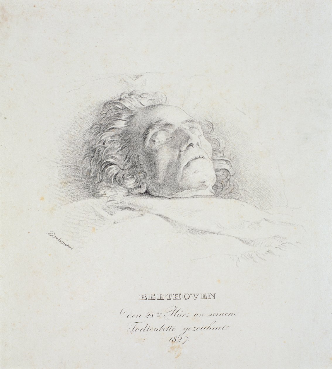 Ludwig van Beethoven sur son lit de mort, 28 mars 1827 - Josef Danhauser