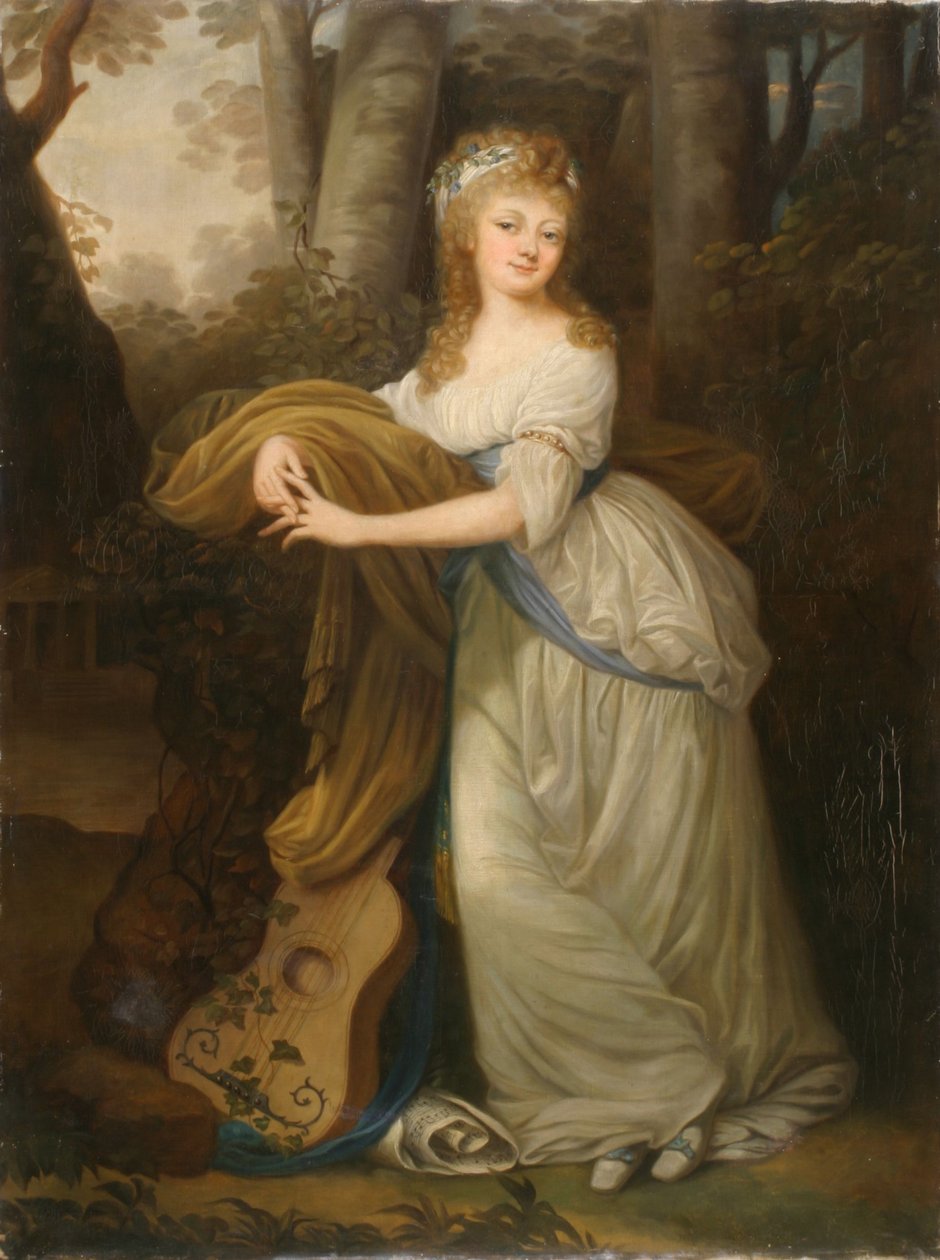 Portrait de Krystyna Magdalena Radziwiłłówna (1776-1796), fille de Michał Hieronim Radziwiłł. - Josef Grassi