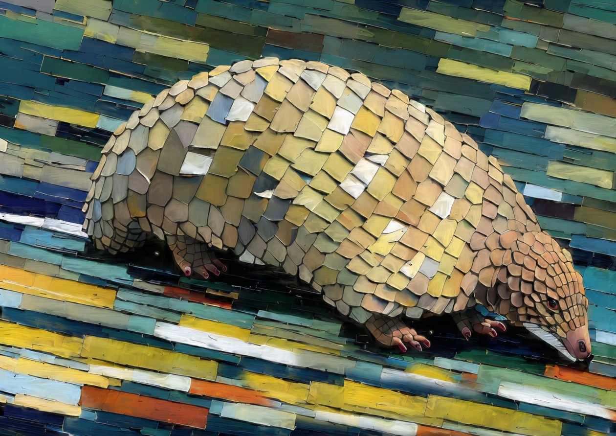 Animaux : pangolin 2 - Josef Johann Michel