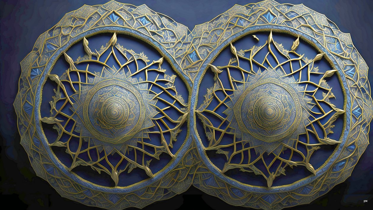 mandala: éléments égyptiens_01 - Josef Johann Michel