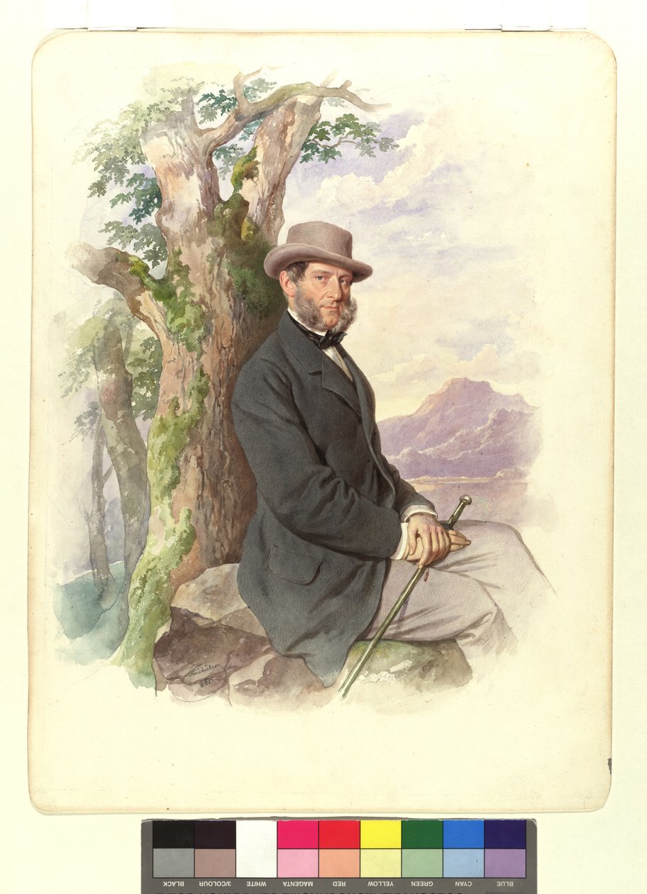 Anton Ritter von Schmerling, président de la Cour suprême, etc. - Josef Kriehuber