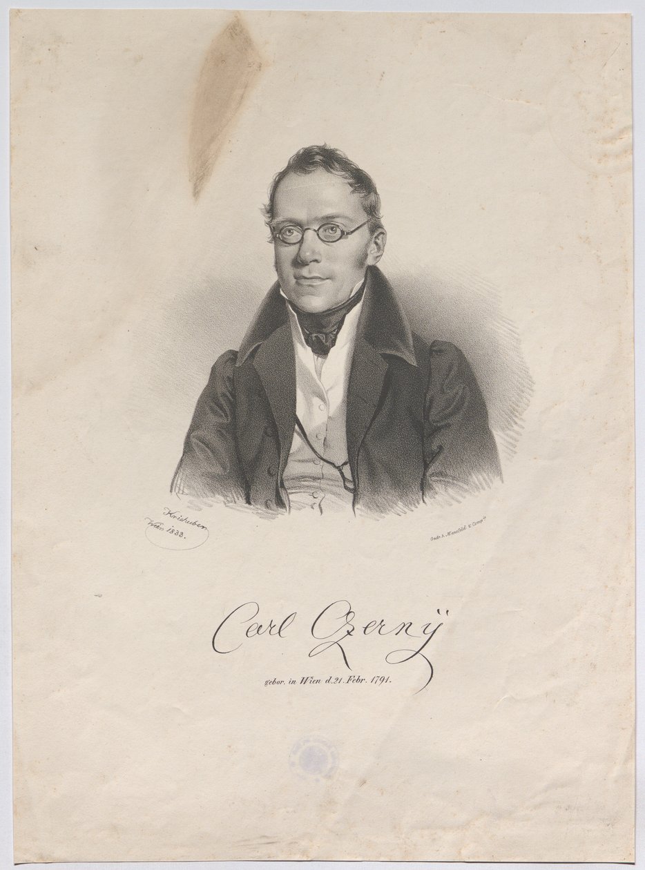 Carl Czerny, né à Vienne le 21 févr. 1791 - Josef Kriehuber