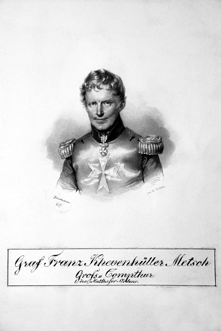 Franz Khevenhüller-Metsch Litho - Josef Kriehuber