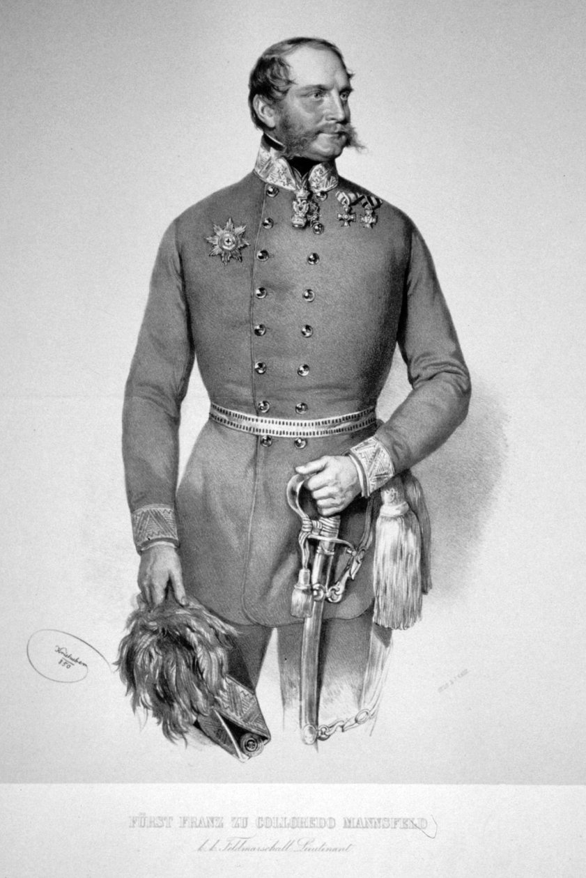 Franz de Paula Colloredo-Mansfeld Litho 3 - Josef Kriehuber