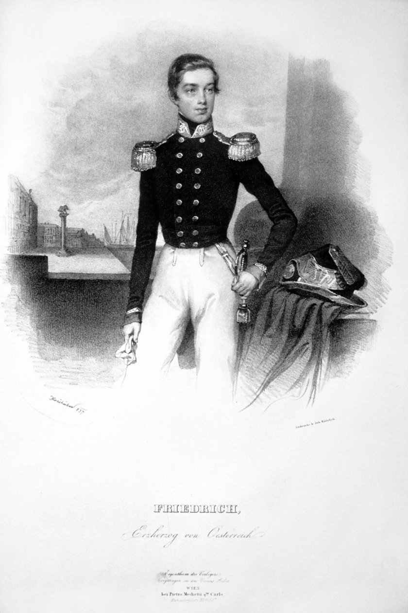 Friedrich Archiduc Litho - Josef Kriehuber
