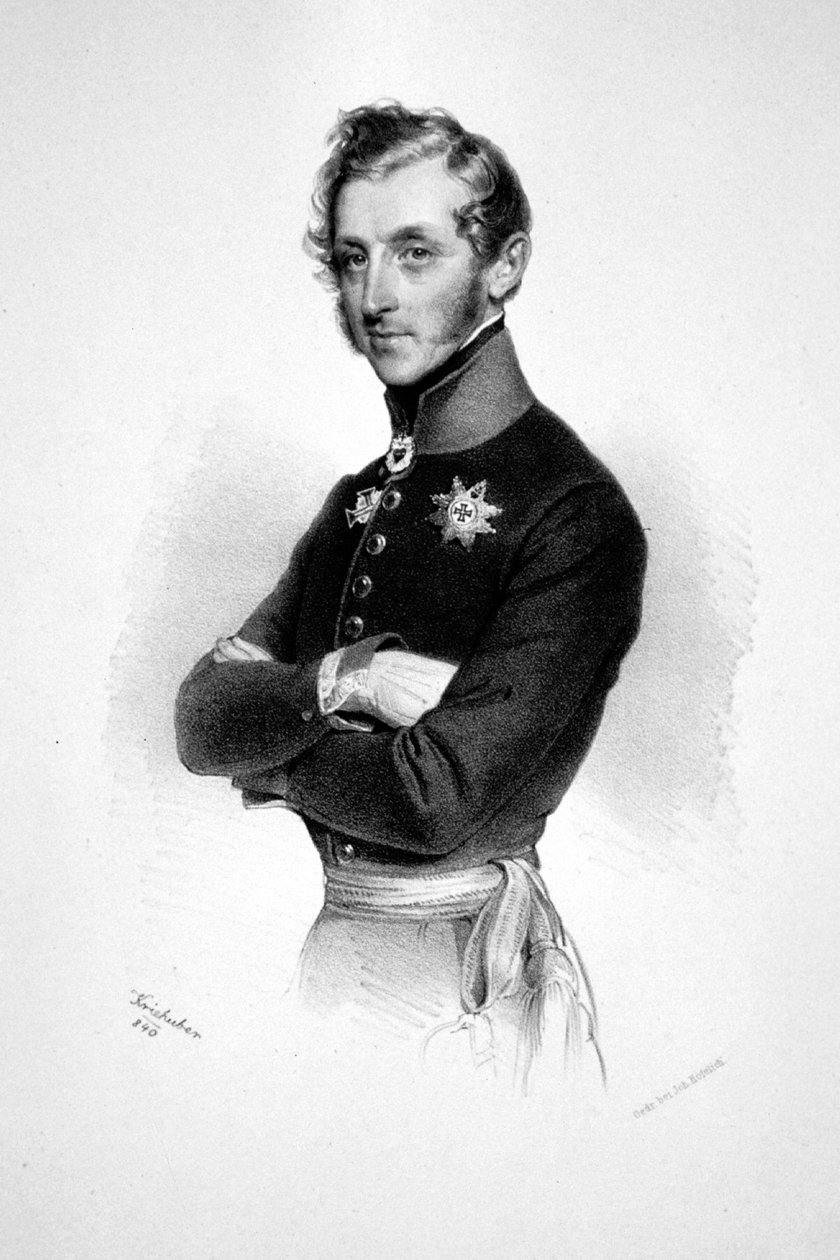 Friedrich Hannibal Thurn-Taxis Litho - Josef Kriehuber