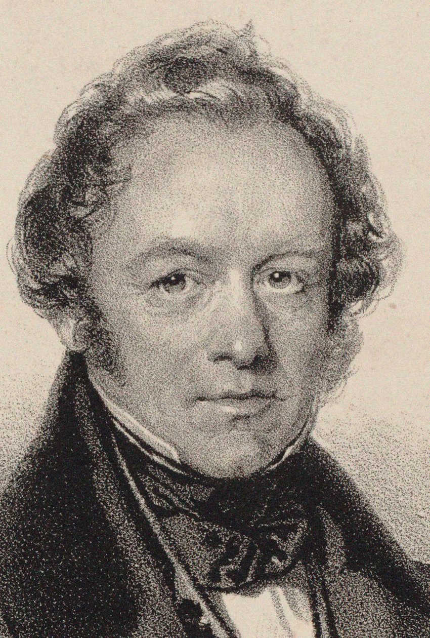 Portrait du compositeur Peter Joseph von Lindpaintner 1791-1856, vers 1830 - Josef Kriehuber