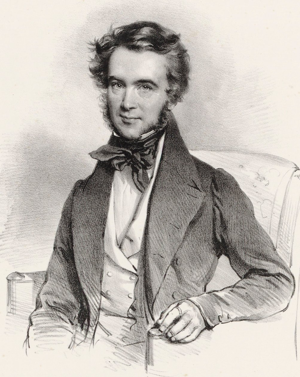 Portrait du violoniste et compositeur Karol Lipiński, 1837 - Josef Kriehuber