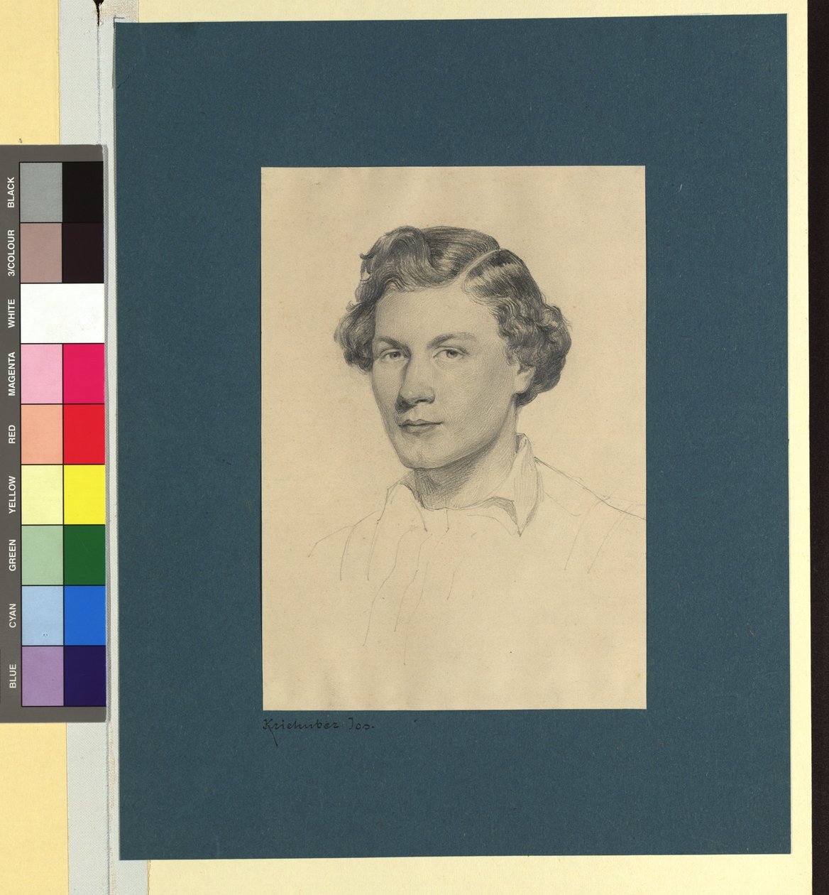 Jeune homme inconnu - Josef Kriehuber
