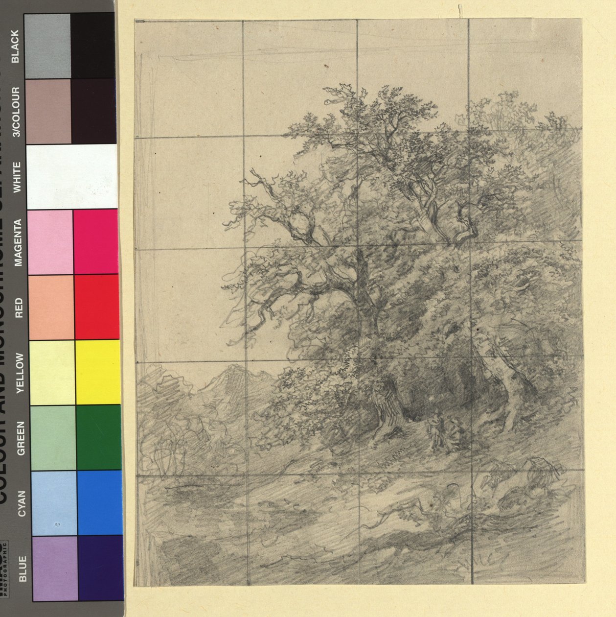 Paysage forestier avec figuration - Josef Kriehuber