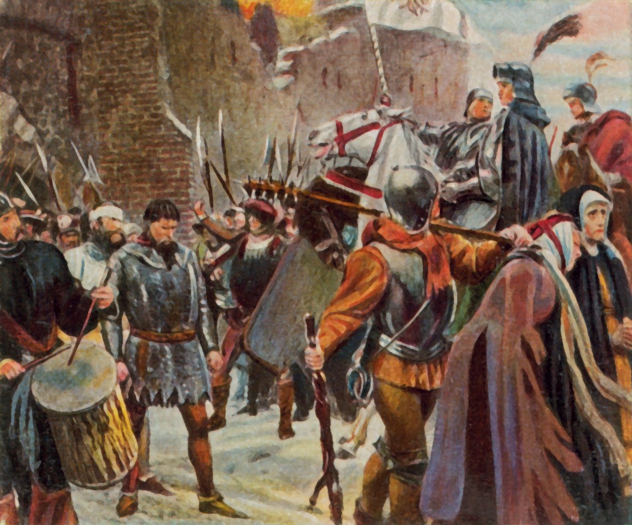 Frédéric Ier, margrave de Brandebourg, renverse les Quitzow - Josef Scheurenberg
