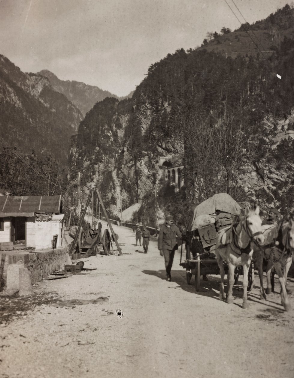 Album "Meine weltkriegs - Erinnerungen Front Sud-Ouest (Carinthie, Italie, Tyrol du Sud) 31/03/1915-12/11/1918 - Josef Zohles Wien": wagon militaire - Josef Zohles