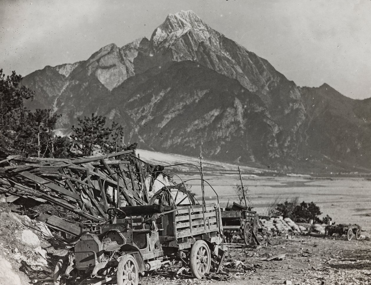 Album "Meine weltkriegs - Erinnerungen South-West Front (Carinthie, Italie, Tyrol du Sud) 31/03/1915-12/11/1918 - Josef Zohles Wien": sur la rivière Tagliamento - Josef Zohles