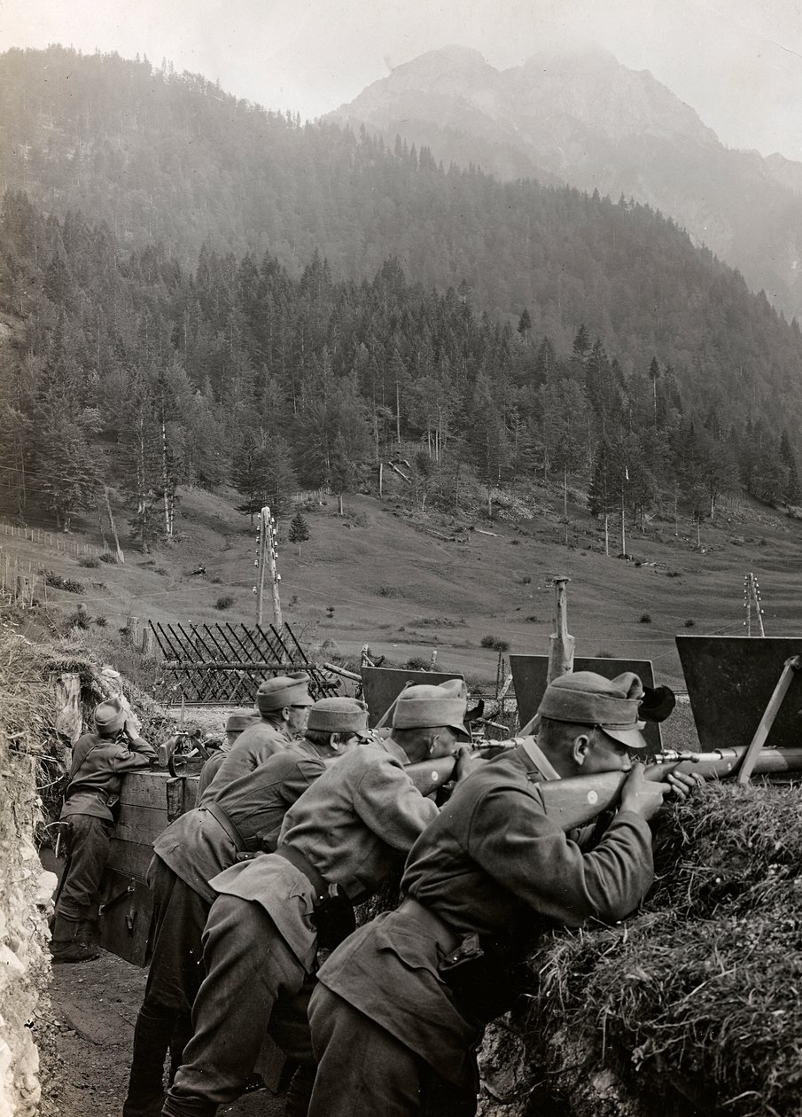 Soldats dans les tranchées - Josef Zohles