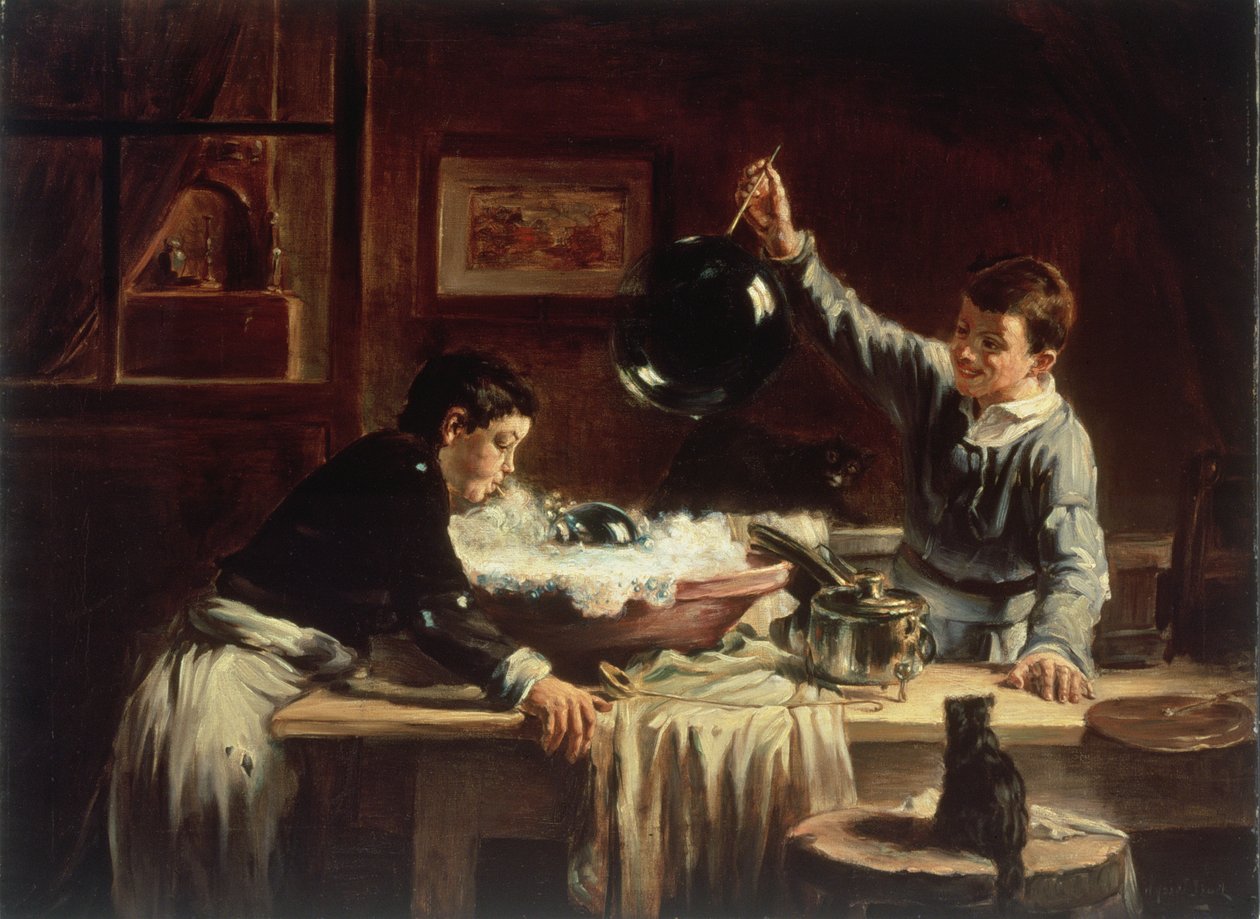Souffler des bulles, 1899 - Joseph Bail