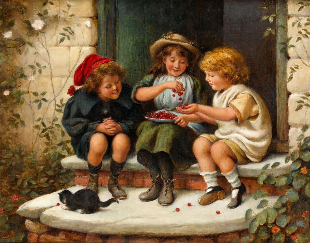 Partage des cerises, 1897 - Joseph Clark