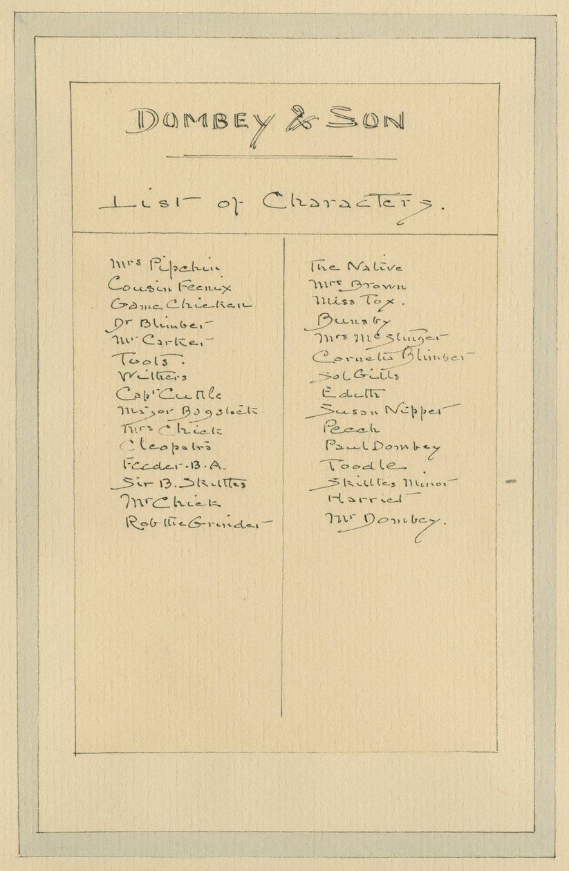 Liste des personnages, c.1920s - Joseph Clayton Clarke