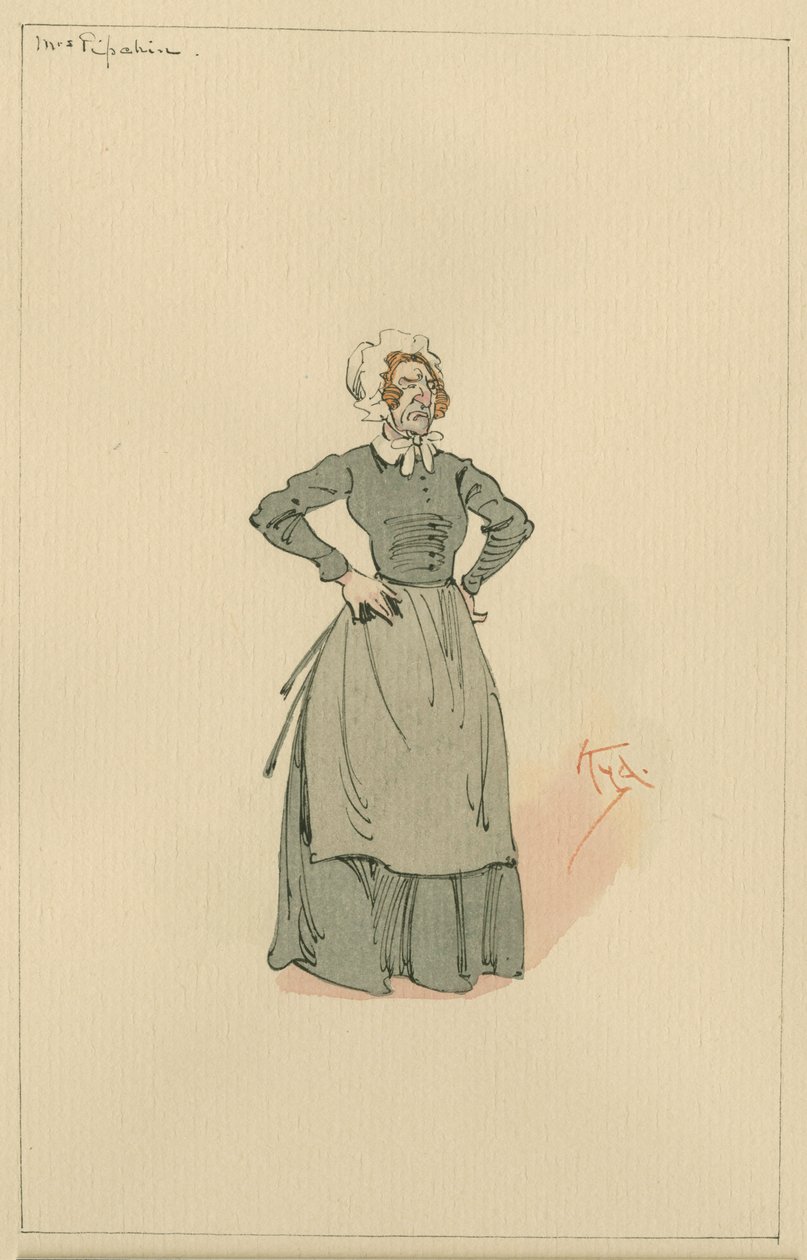 Madame Pipchin, vers 1920 - Joseph Clayton Clarke
