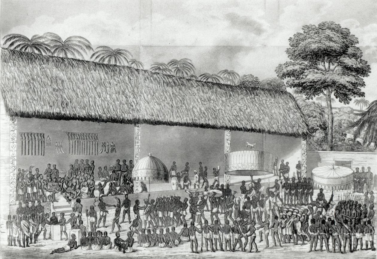 Festival religieux Adai à la cour du roi d