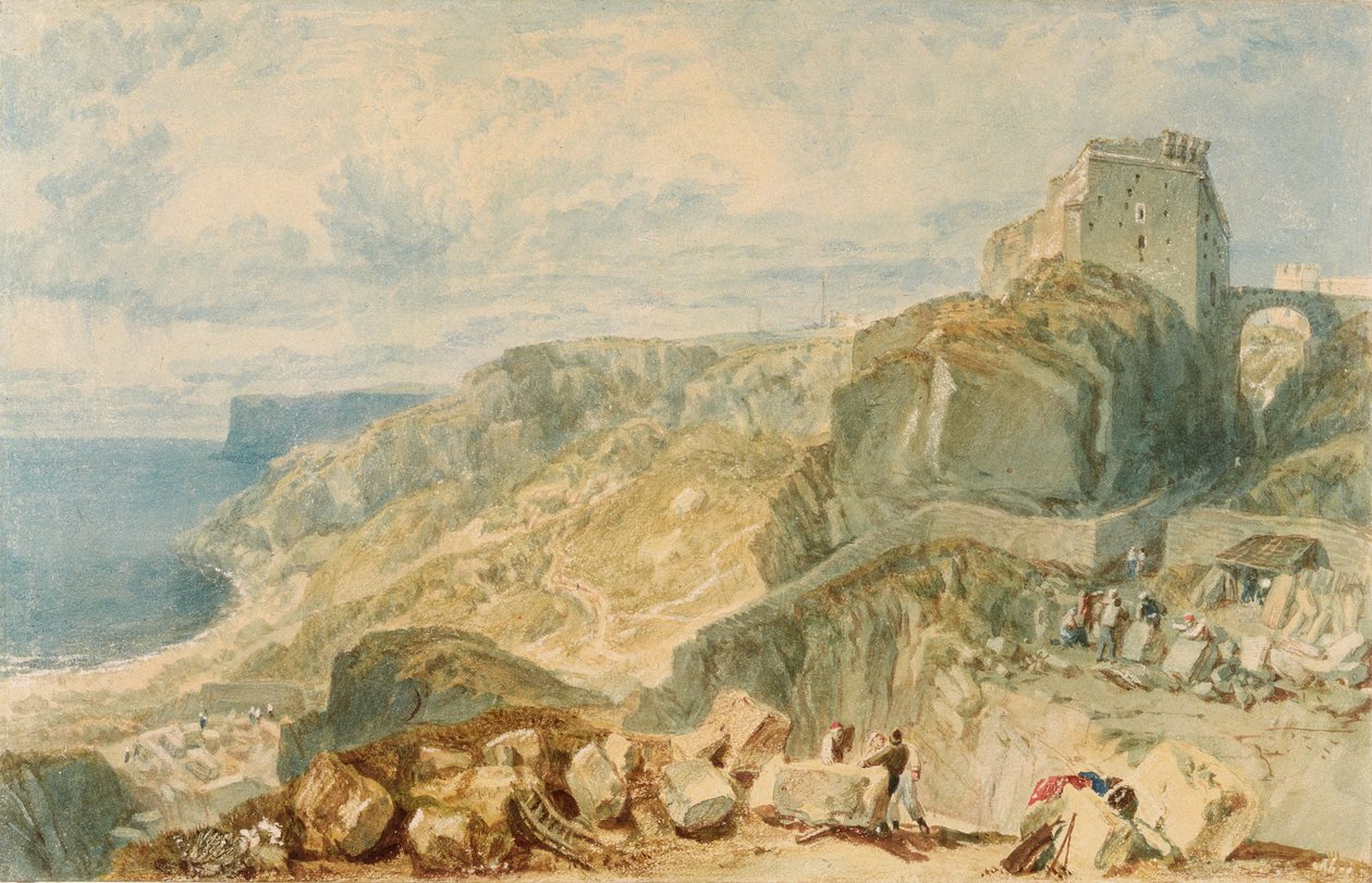 Château de Bow and Arrow, île de Portland - Joseph Mallord William Turner