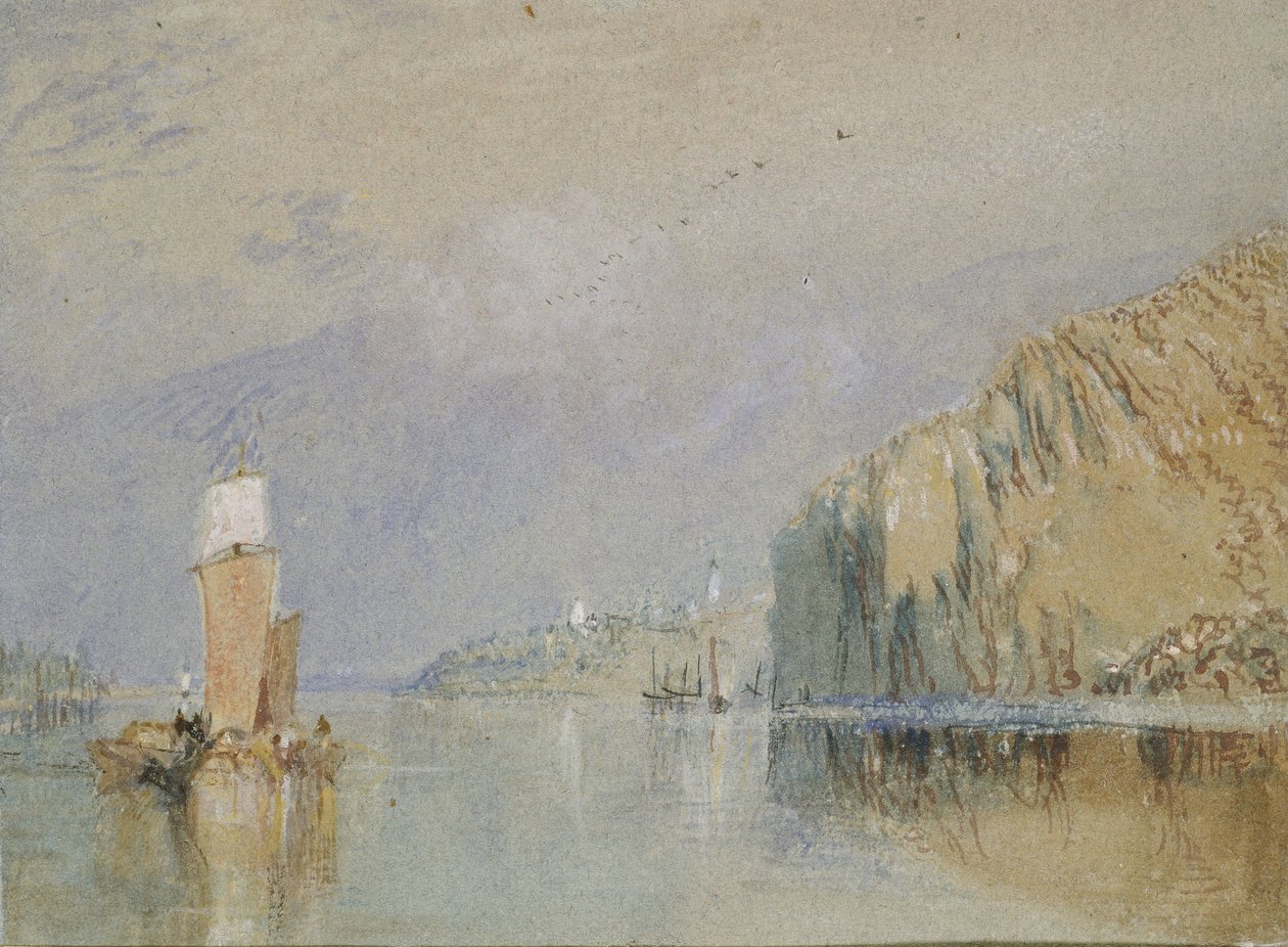 Coteaux de Mauves, vers 1830 - Joseph Mallord William Turner