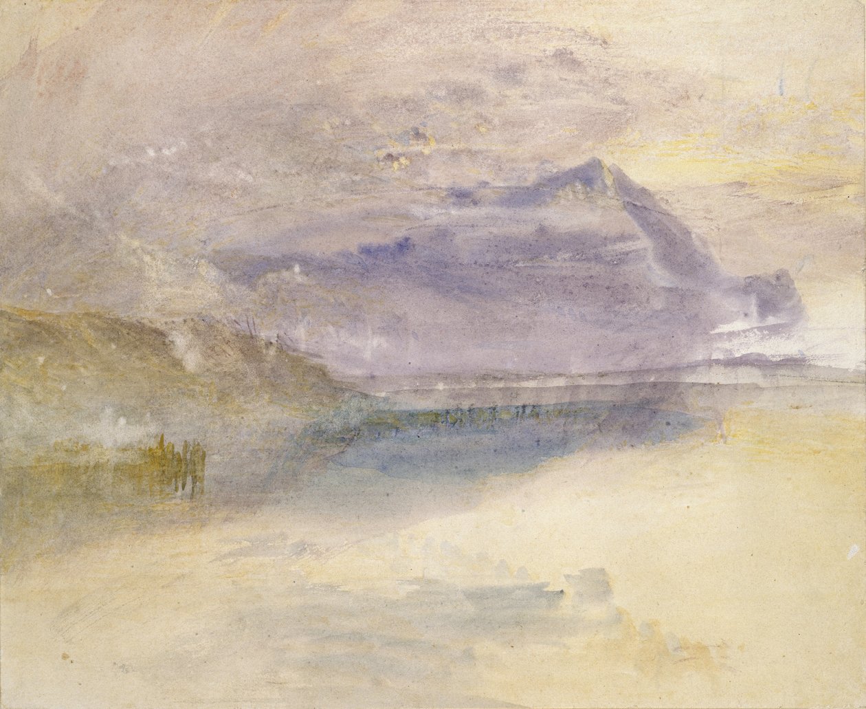 Soir : Nuage sur le mont Rigi, vu de Zoug, vers 1841 - Joseph Mallord William Turner