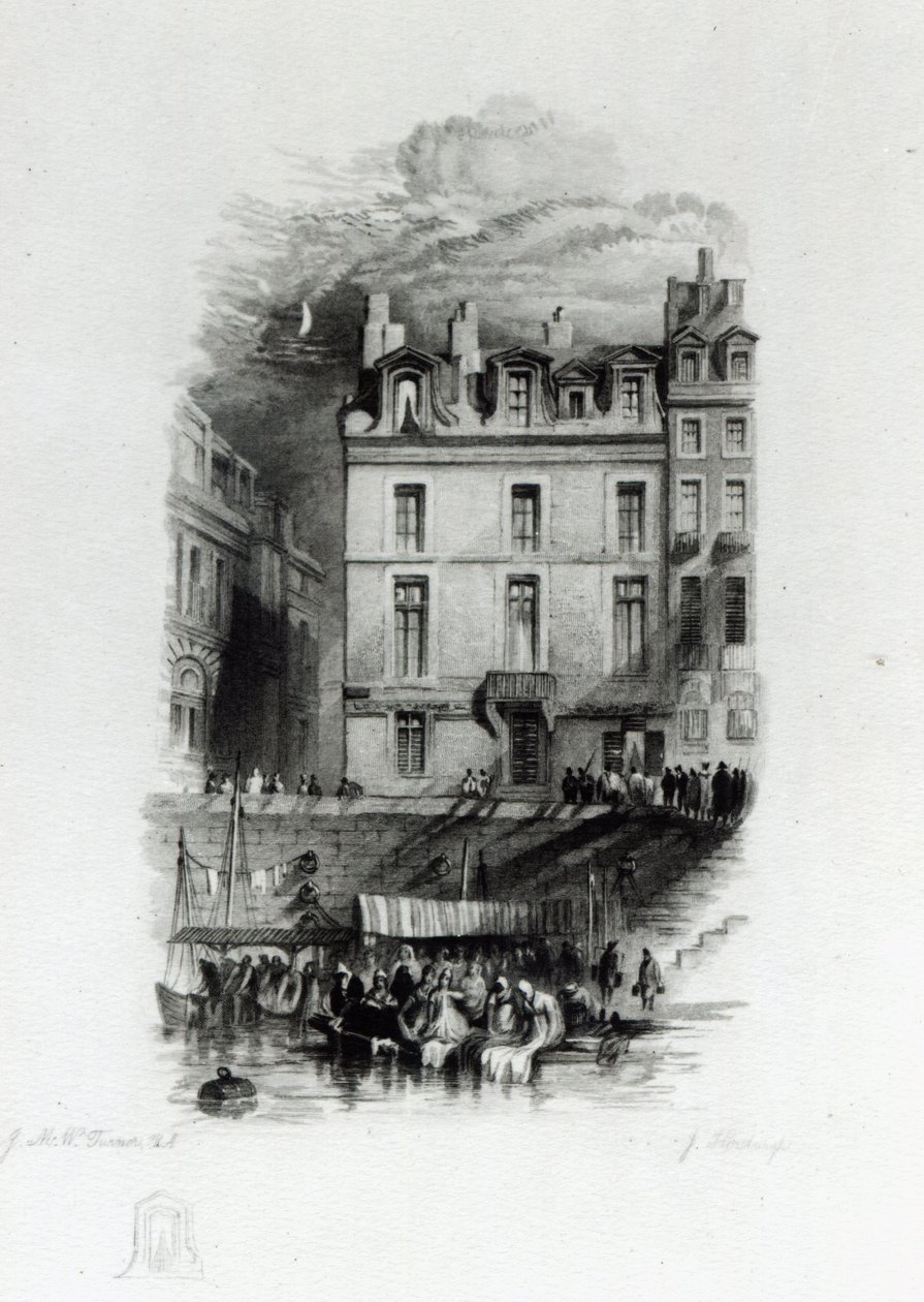 Les Logements de Napoléon sur le Quai Conti, 1834-36 - Joseph Mallord William Turner