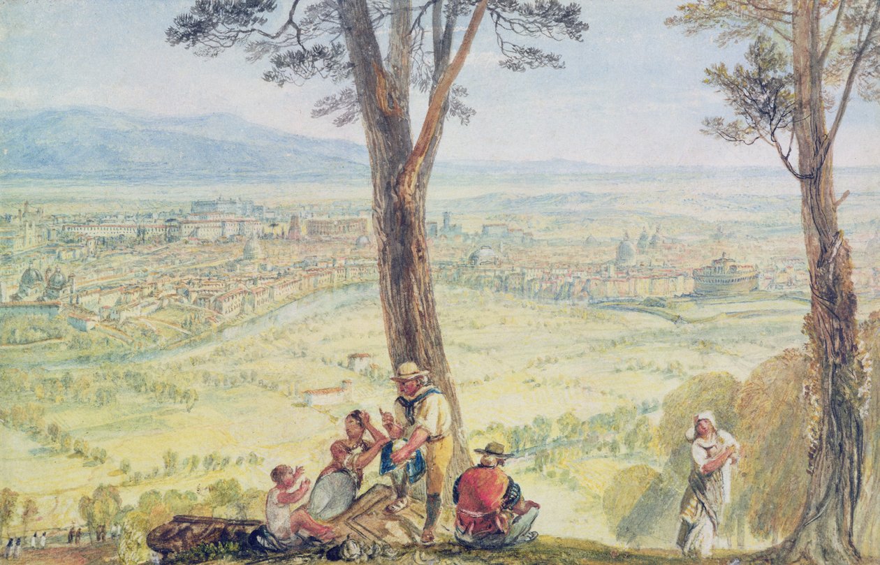 Rome depuis Monte Mario, vers 1818 - Joseph Mallord William Turner
