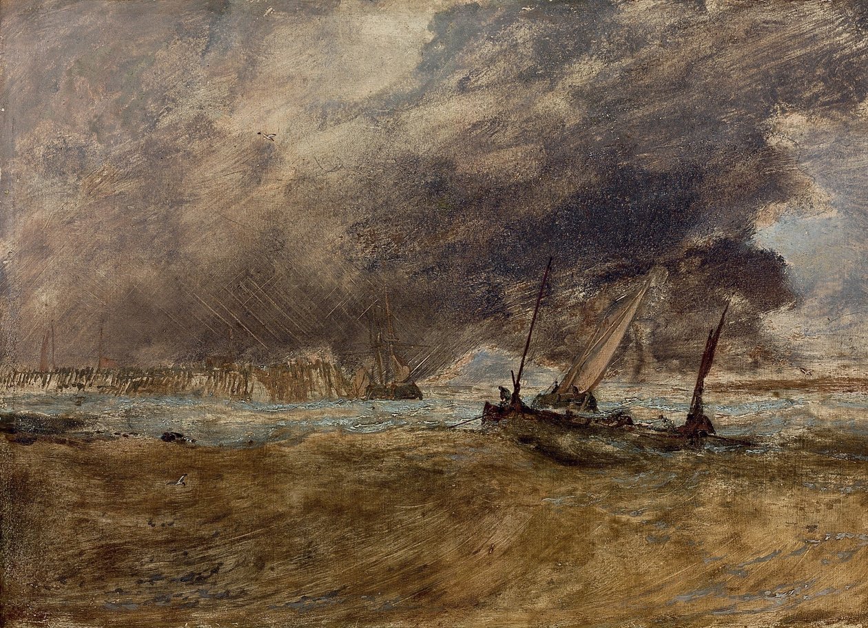 Marine avec bateaux de pêche - Joseph Mallord William Turner