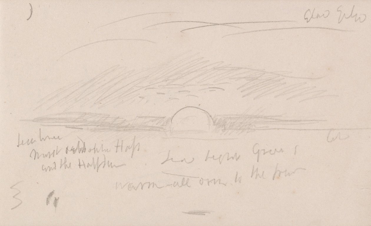 Le carnet de croquis du canal - Joseph Mallord William Turner