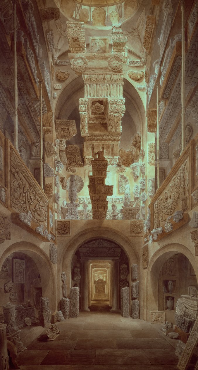 Intérieur du musée Soane - Joseph Michael Gandy