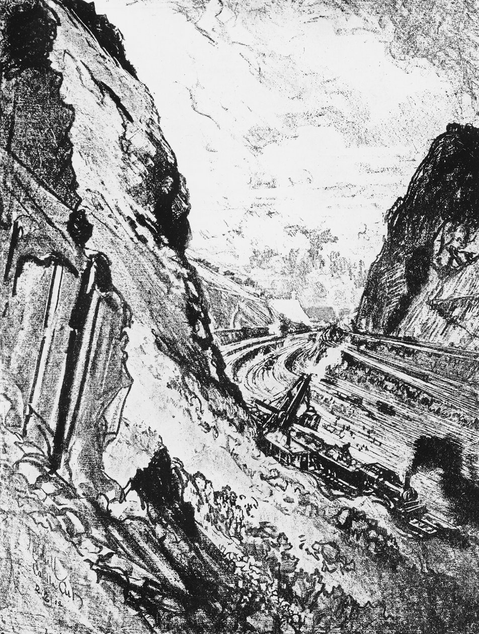 Le Canal Regardant vers Culebra, planche XV de 