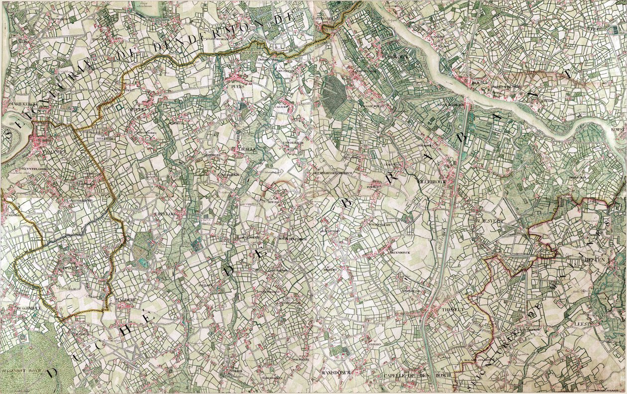 Carte de Willebroeck - Joseph de Ferraris
