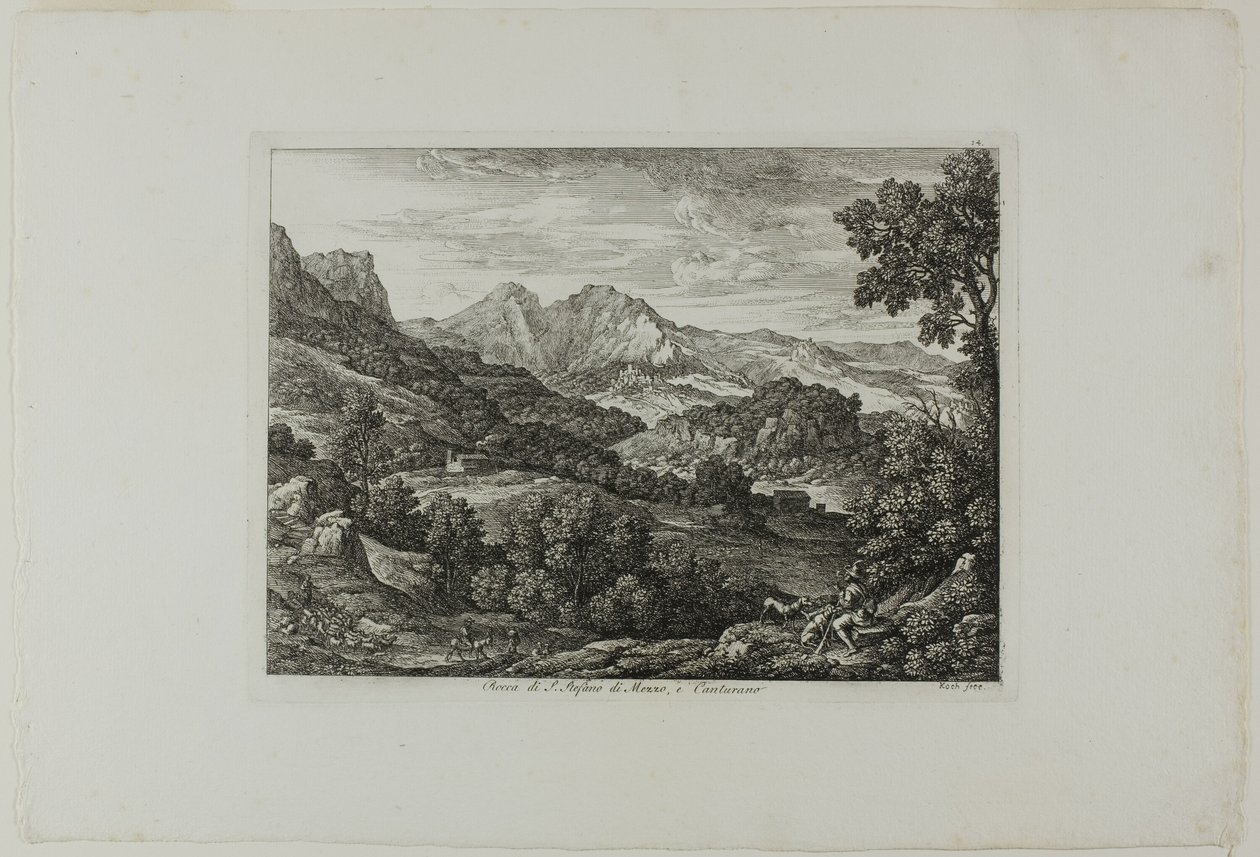 Château de Saint Stephan de Mezzo et Canturano - Joseph Anton Koch