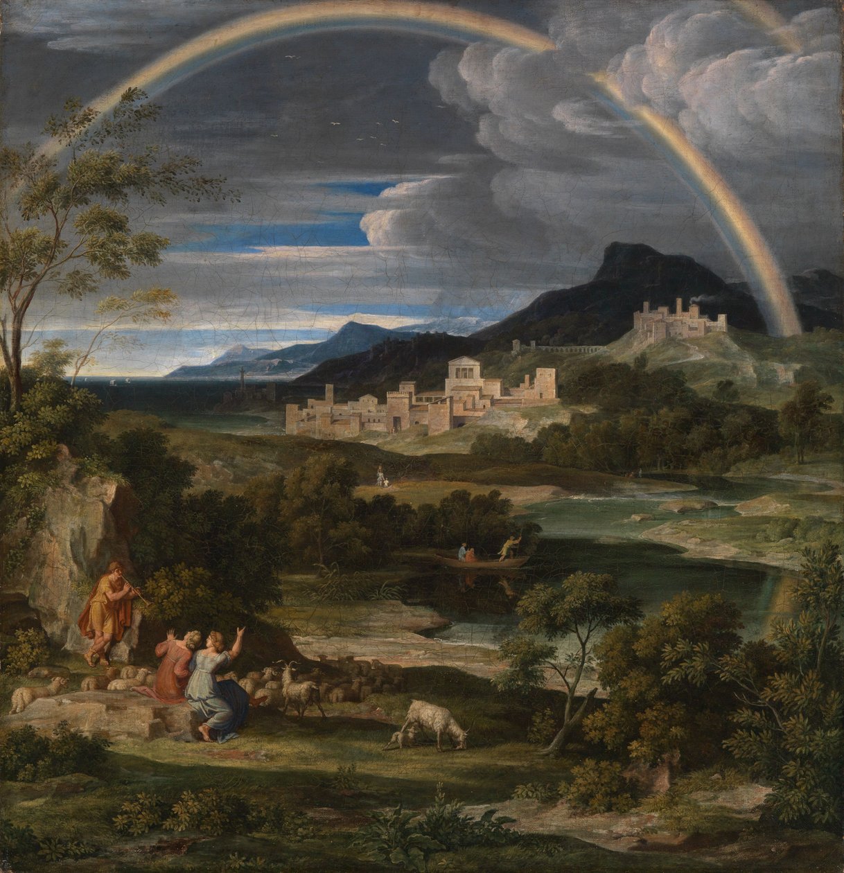 Paysage héroïque avec un arc-en-ciel - Joseph Anton Koch
