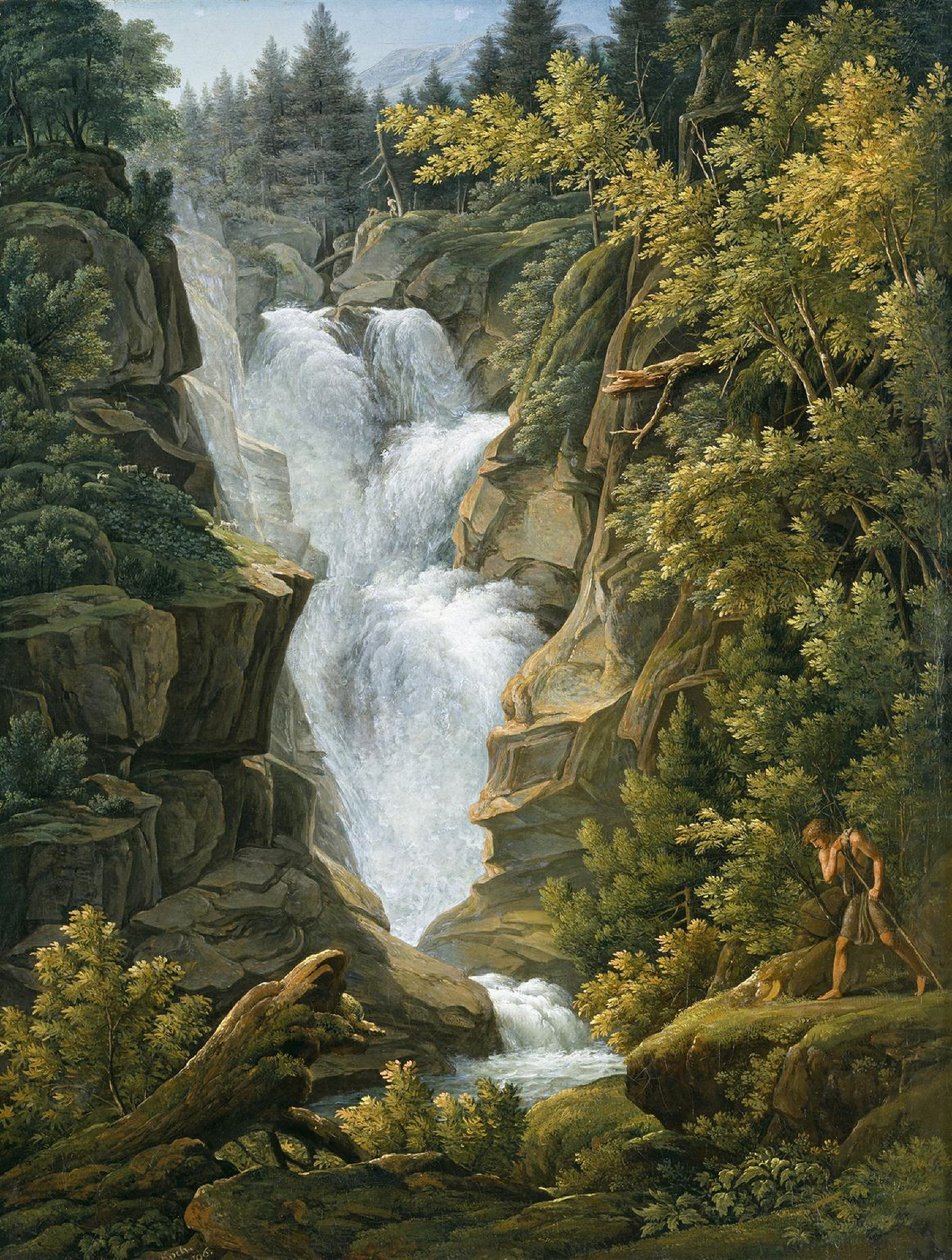 Cascade dans le Haut-Pays bernois - Joseph Anton Koch
