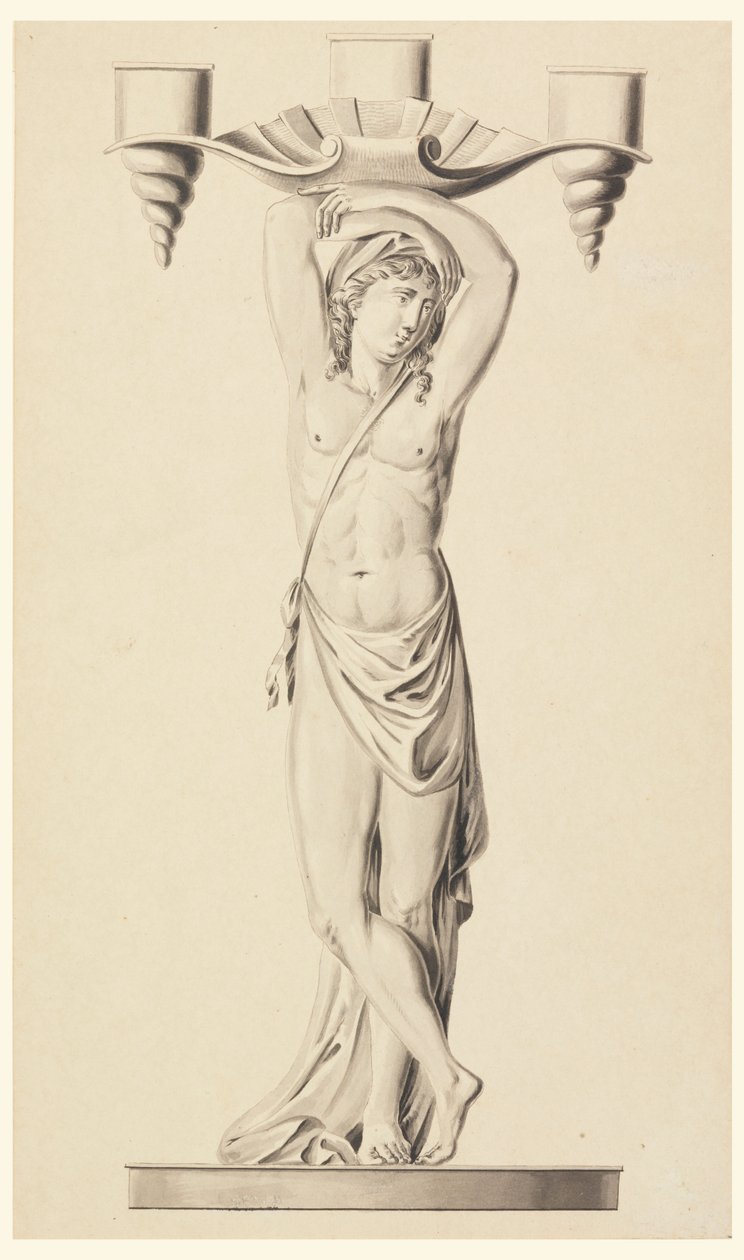 Conception pour un chandelier - Joseph Anton Seethaler Ii