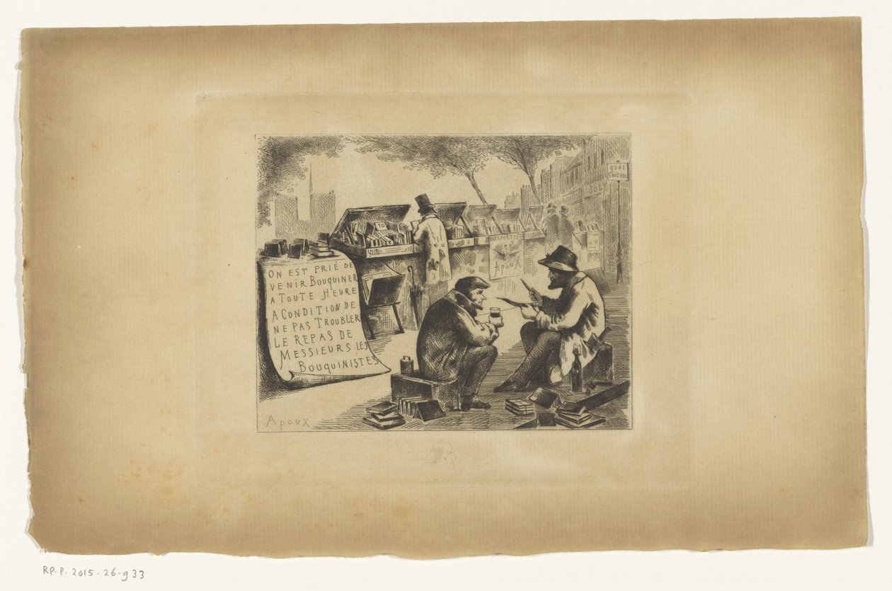 Libraires pendant le déjeuner - Joseph Apoux
