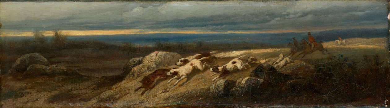 Chasse au renard - Joseph Beaume